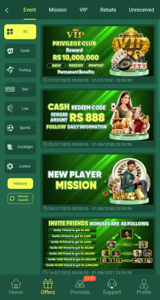 Golo 777 Game Download APK (Get 300 Bonus) For Android & iOS 9 Events and promotions